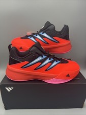 Adidas Dame Certified 3 J Basketball Shoes, Solar Red, Black. Men's Sz 6, JI4994