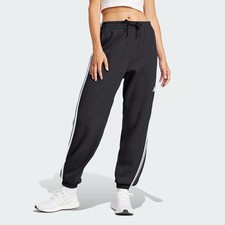 adidas women Essentials 3-Stripes French Terry Cuffed Pants
