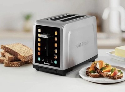 Cuisinart SimpliTouch XL 2-Slice Toaster Wide Slots, Touchscreen DISPLY 7 Shades