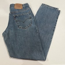 Vintage Levi s 550 Jeans W28 L33 Made in USA Relaxed Fit Tapered Leg