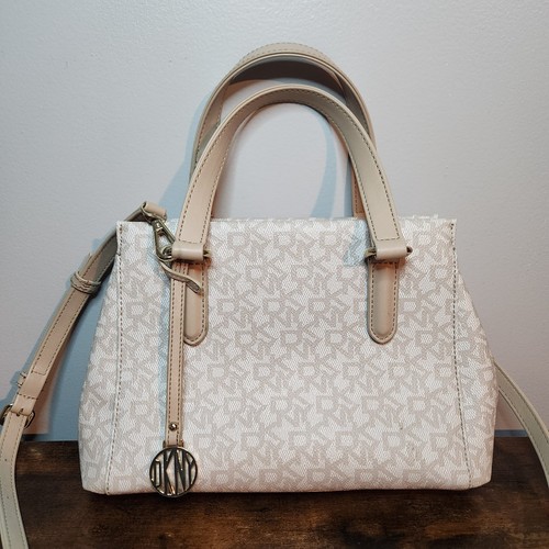 DKNY Heritage Coated Logo Small Satchel Handbag
