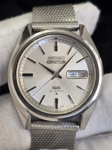 Vintage 1972 JDM SEIKO 5 Actus 25 Jewel Automatic 6106-7510 Runs, Needs...