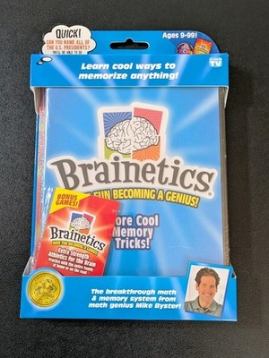 BRAINETICS Have Fun Becoming A Genius DVD Memory Tricks & Games Brand New Sealed