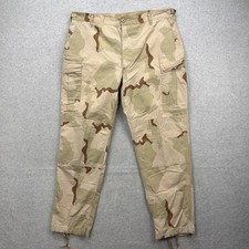 US Army Desert Combat Pants Mens XL Long Tan Camo DCU Cargo USGI Summer Ripstop
