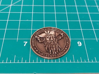 North Carolina Maritime Museum Souvenir Coin Blackbeard Queen Annes Revenge
