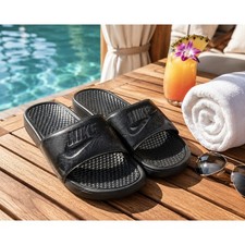 Nike Benassi JDI Black Slide Sandals Men's Size 12