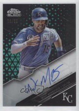 2020 Topps Chrome Black Green Refractor 76/99 Whit Merrifield #CBA-WM Auto 0xz8