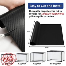 SISIPAI Reptile Mat 40 Gal, 18x36 Terrarium Liner, Bearded Dragon Gecko Snake