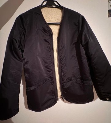 VISVIM IRIS LINER JKT Reversible Black / Beige (Off-white) Size S