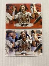 2025 Topps Stadium Club Justyn-Henry Malloy Orange Foil and Base