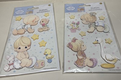 2004 Sandy Lion Precious Moments Baby  Stickers Scrapbook Lot Of 2