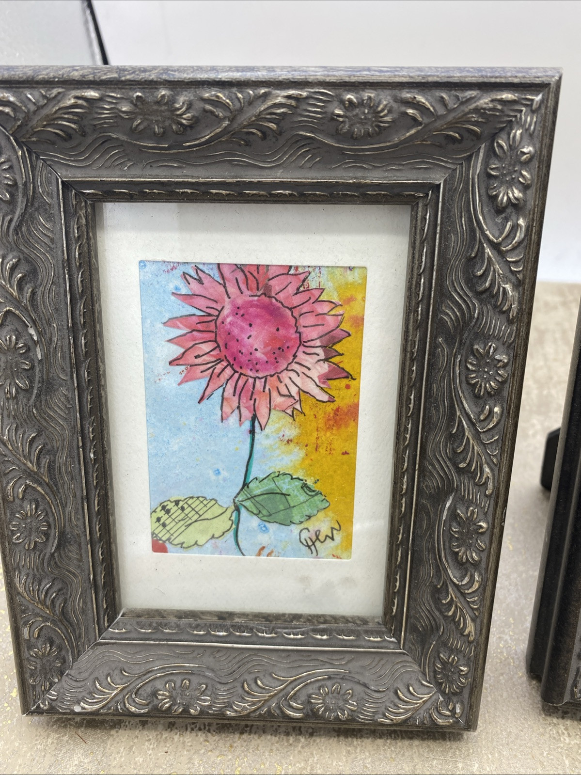 Lot of 2 Music Note Theme  Pictures 5”X 7” Tree & Flowers