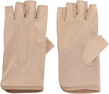 Mens Sunblock Fingerless Gloves Summer UV Protection Driving Cotton Gloves