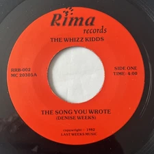 RARE 45: The Whizz Kidds ‎– The Song You Wrote / You Can Still Rock,  RIMA 1982