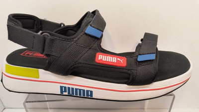 Puma Future Rider Black Sport Sandals Men's Size 11 NEW