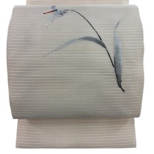JAPANESE KIMONO BELT NAGOYA OBI SUMMER CREAM PURE SILK AA8618