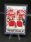 2025 Panini Rookies & Stars - Team Duals Patrick Mahomes II, Travis Kelce #TD-KC