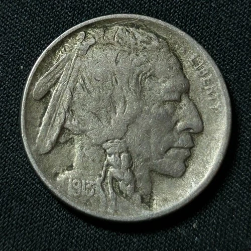 1913 Type 1 Buffalo Nickel Philadelphia Mint Very Fine Condition