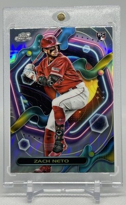 2023 Topps Cosmic Chrome Zach Neto Rookie Refactor #161 Angels