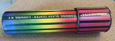 Vintage 1960 s Cardboard Kaleidoscope - Corning Glass Center Souvenir.