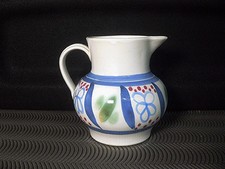 LARGE 1960s Vintage BUCHAN Portobello ~Scotland~ Stoneware Jug ~ Hand Painted