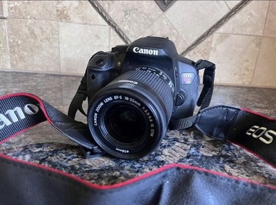 Canon EOS Rebel T5i Digital SLR Camera Black 18-55mm Lens Autofocus