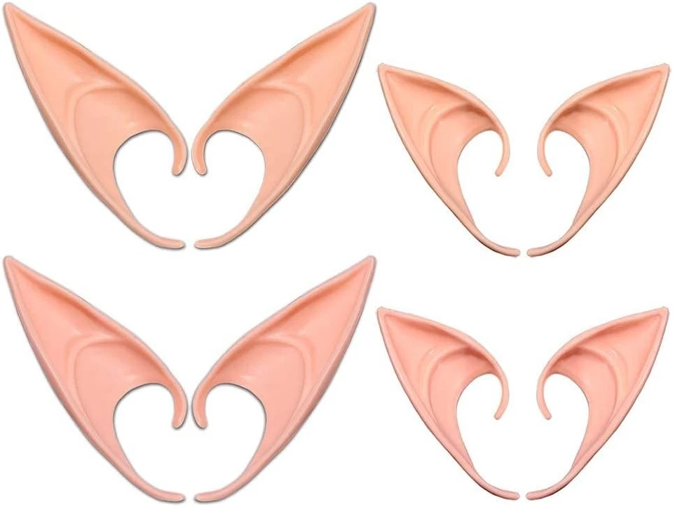 Reusable Latex Elf Ears - Perfect for Halloween, Christmas, and Cosplay Events - Image 2 of 4