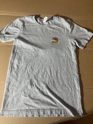 Bella+Canvas Unisex S Gray Crew Neck Short Sleeve Graphic Peace Flower T-Shirt