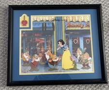 Disney Animation Art Gallery Snow White “Look What I Got” Artwork And Pin Framed