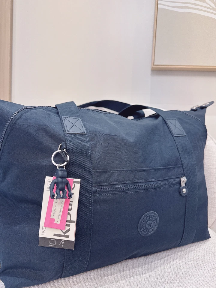 Bolso de Mano Kipling Art Mediano Nuevo con Etiquetas en Azul Marino Oscuro Talla Extra Grande Foto 4 de 4