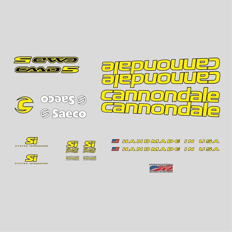 Cannondale CAAD5 Bicycle Decals, Stickers: