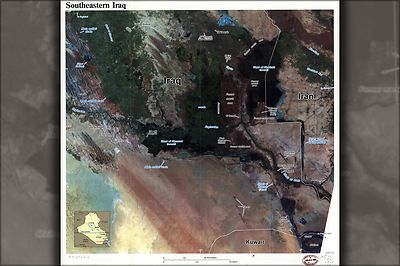 Poster, Many Sizes; Cia Map Of Southeastern Iraq 1992