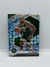 2020-21 Mosaic Basketball P.J. Tucker Reactive BLUE Prizm Panini Bucks Finals