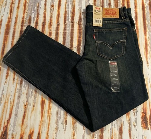 Levis 505 Blue Jeans Youth Unisex Size 