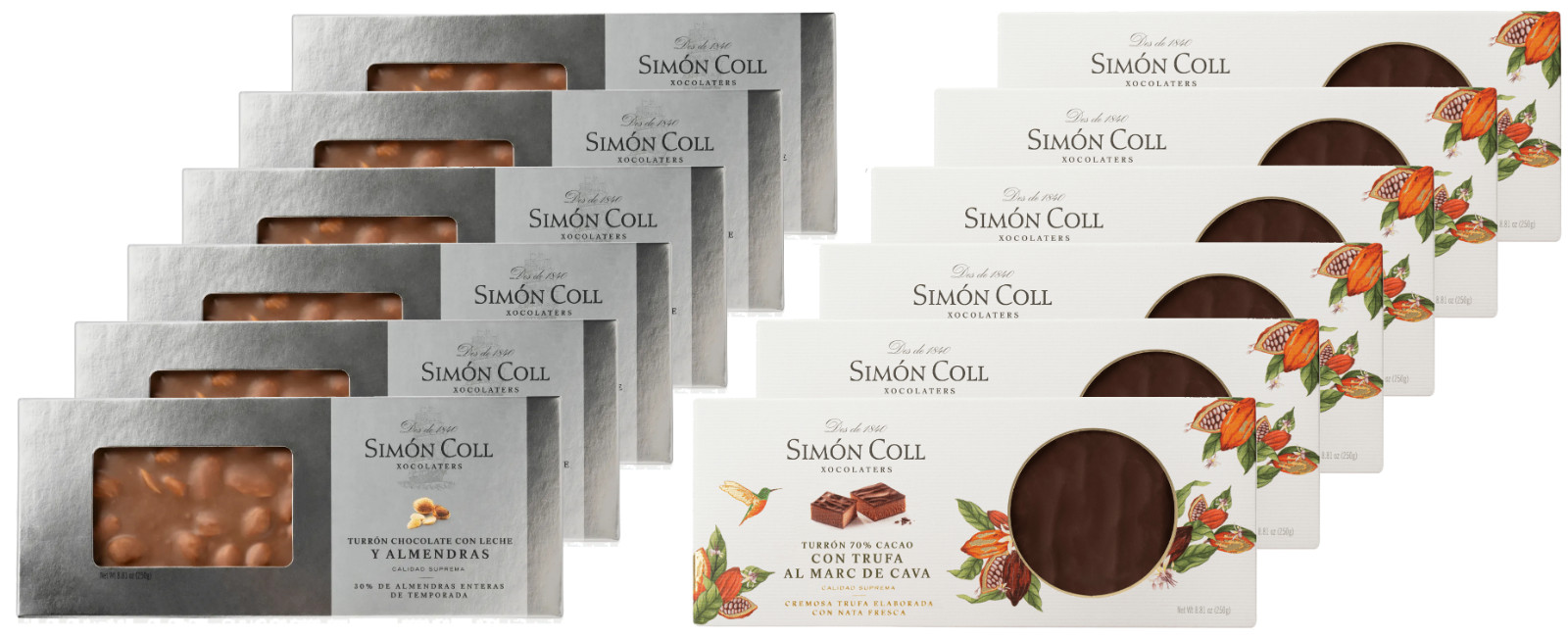 Caja de 12 turrones Simon Coll surtidos