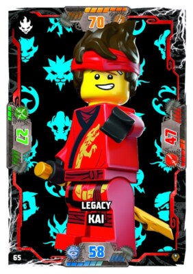 LEGO Ninjago Serie 9 NEXT LEVEL Card 65 Legacy Kai Helden Karte