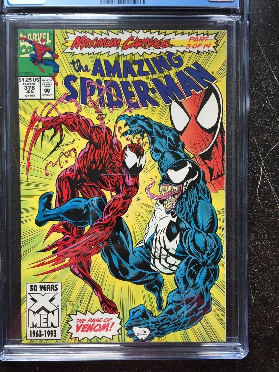 AMAZING SPIDER-MAN #378 CGC NM/MT 9.8; White pg!; Venom vs