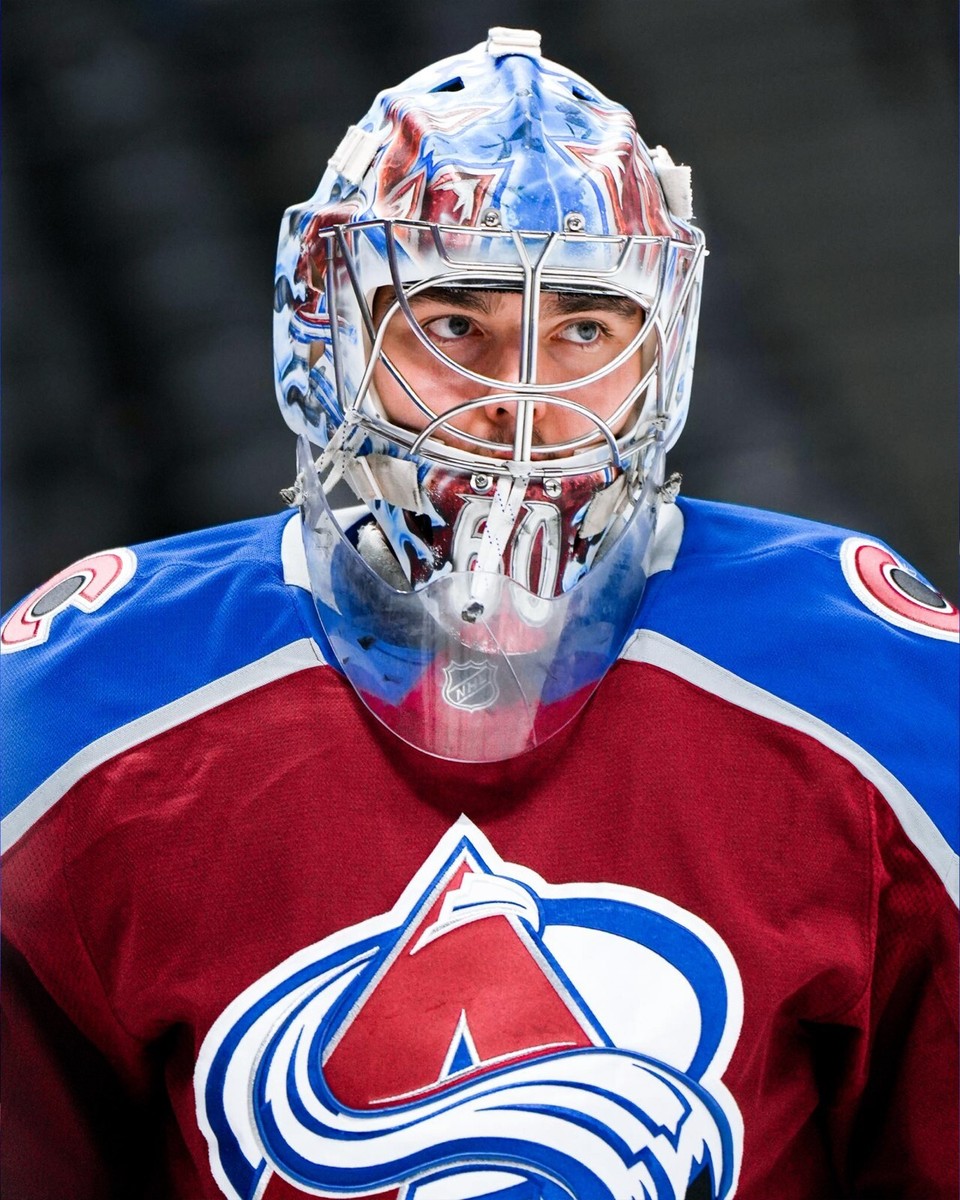 Justus Annunen Mid Game Portrait Colorado Avalanche 8x10 NHL