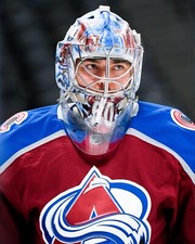 Justus Annunen Mid Game Portrait Colorado Avalanche 8x10 NHL Hockey Photo