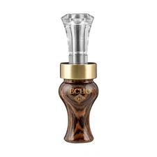 Echo Diamondwood Timber Double Reed Poly Insert Duck Call Bocote/clear Poly