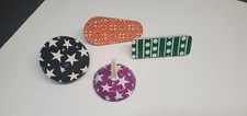 USA Metal Clacker Horns New Years 13 vintage Tin Noise Makers Litho