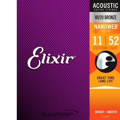 NUEVO Cuerdas de luz para guitarra acústica Elixir 11002 11027 16052 11052 Nanoweb - Imagen 3 de 14