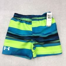UNDER ARMOUR Boys Swim Trunks Shorts Glacier Blue NWT Sz 4 New