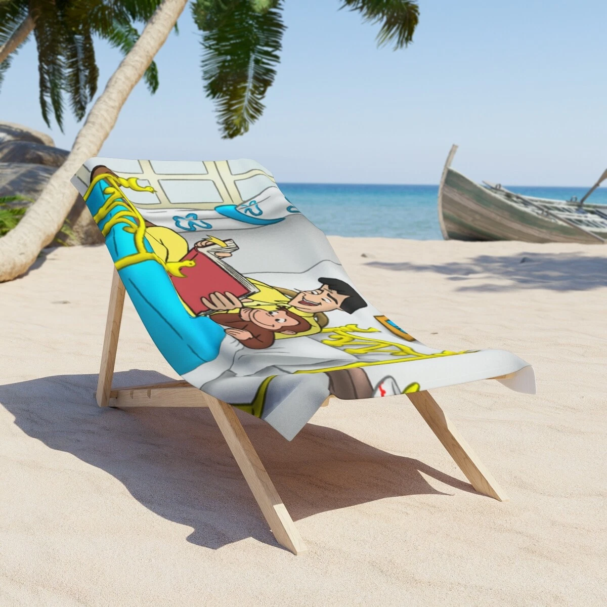 Curious George  Beach Towel