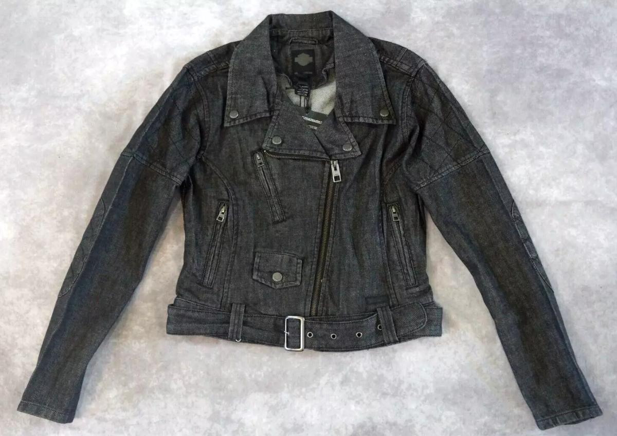Harley-Davidson Women Slim Fit Denim Biker Black Casual Jean