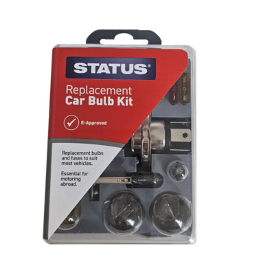 STATUS Ersatz Autolampe Ersatzset Universal Birnen und Sicherungen E-geprüft *NEU*