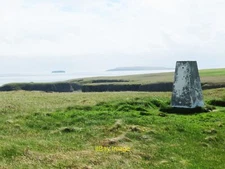 Photo 12x8 Mull Head trig point Skaill A modest 48m above sea level, but w c2021