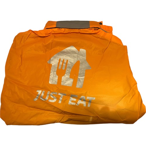 Just Eat Food Delivery Waterproof Summer Jacket with Hood | Size S/M/Large - Picture 10 of 11