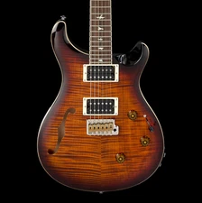PRS SE Custom 24 Semi-Hollow Piezo - Orange Tiger Smokeburst