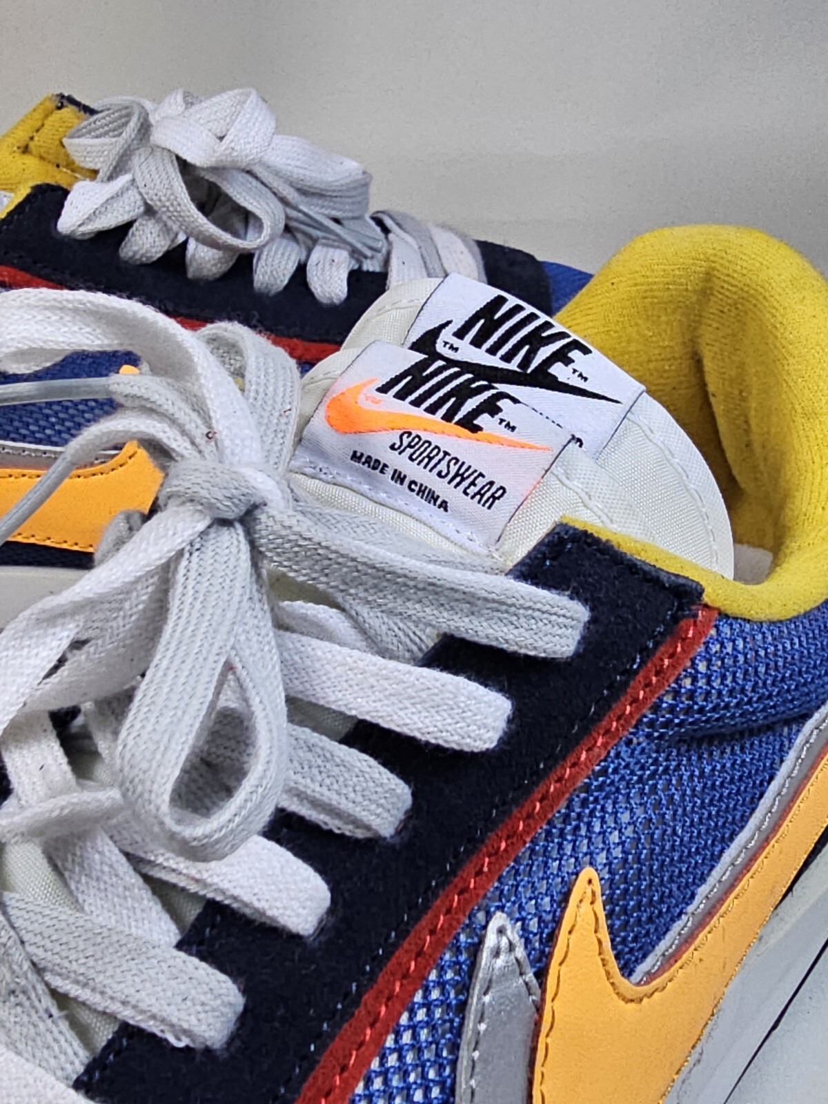 SACAI X NIKE Nike Sacai x LDWaffle Varsity blu taglia UK 9 US 10 EU 44